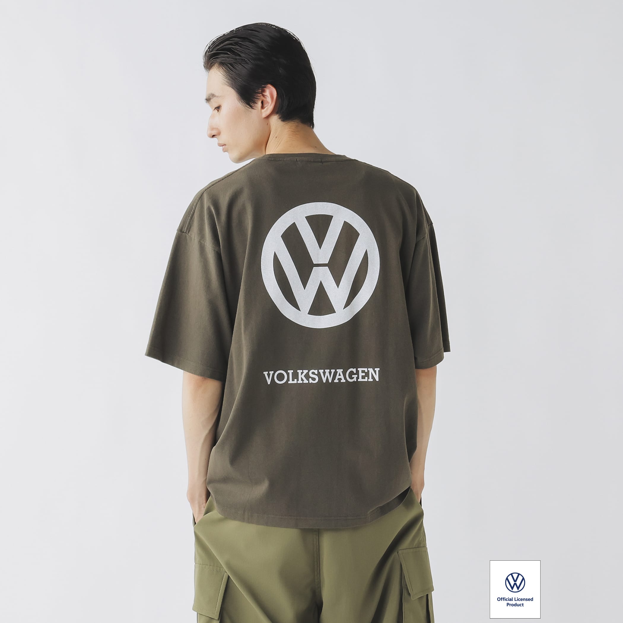 フォルクスワーゲン プリント Tシャツ Tシャツ・カットソー MEN CHARCOAL GREY S フォルクスワーゲン プリント Tシャツ Tシャツ・カットソー MEN CHARCOAL GREY S