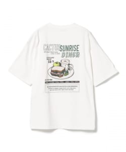 フード グラフィック バックプリント Tシャツ