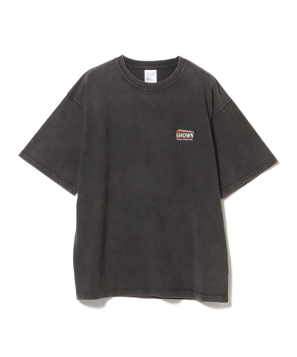 エンブレム ワンポイント Tシャツ Tシャツ・カットソー MEN CHARCOAL GREY S エンブレム ワンポイント Tシャツ Tシャツ・カットソー MEN CHARCOAL GREY S