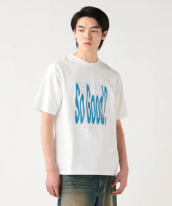 ウェーブフォント グラフィック Tシャツ