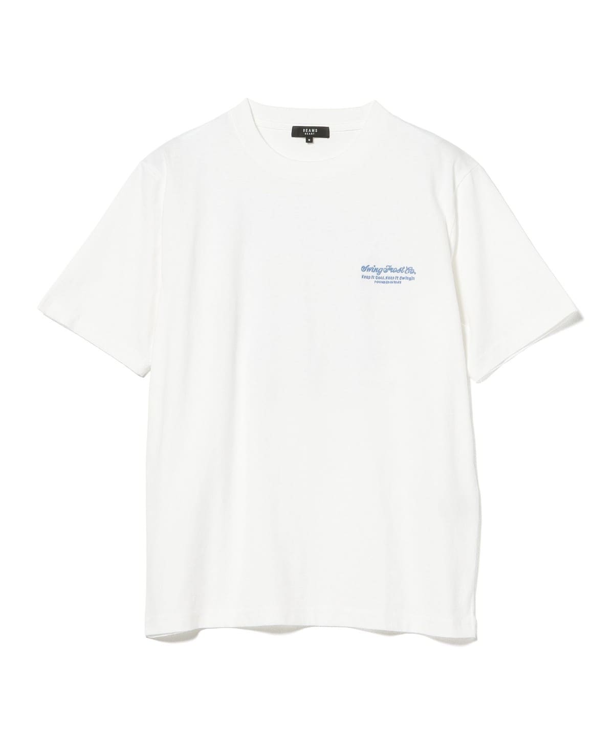 BEAMS HEART BEAMS HEART Cream Man Graphic T-Shirt (T-shirts, Cut