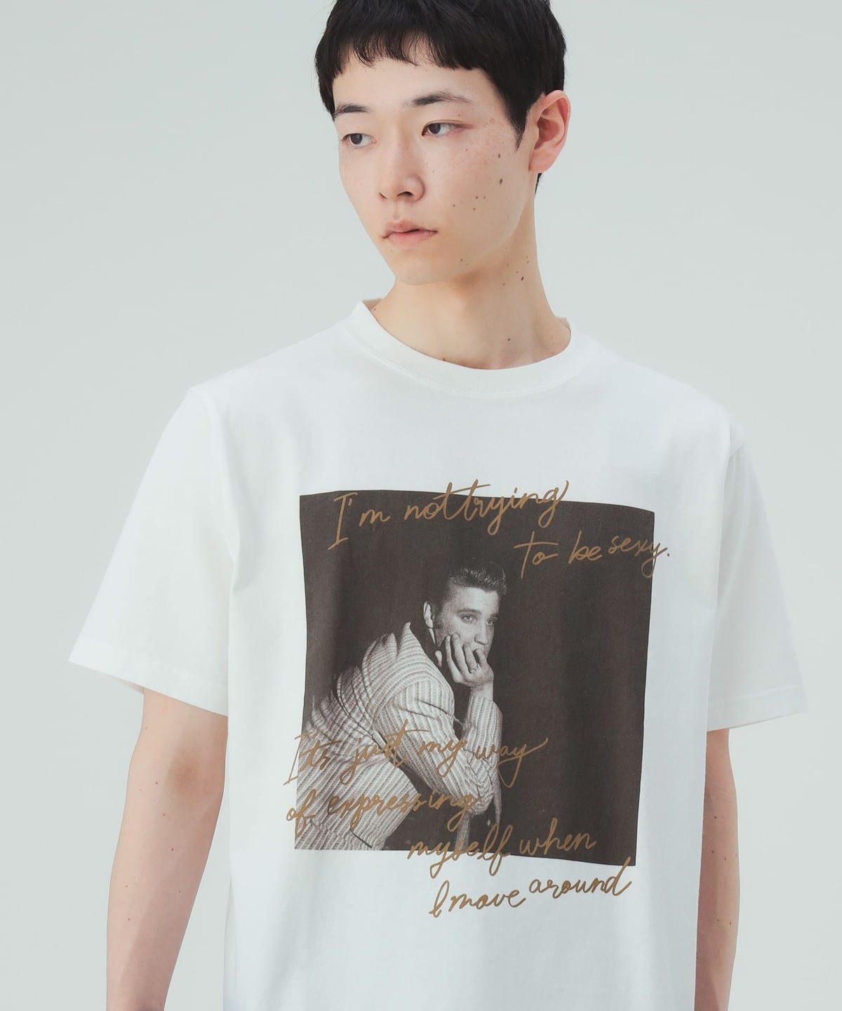 BEAMS HEART（ビームス ハート）エルヴィス フォト メッセージ Tシャツ 