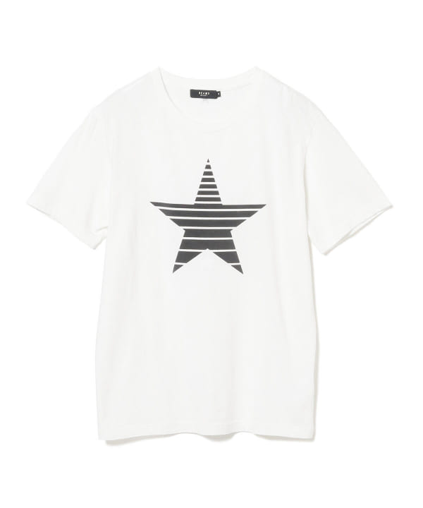 Beams Heart ビームス ハート アウトレット Men Beams Heart スター フロッキープリント Tシャツ Tシャツ カットソー Tシャツ 通販 Beams