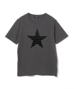 ＜MEN＞BEAMS HEART / スター フロッキープリント Tシャツ