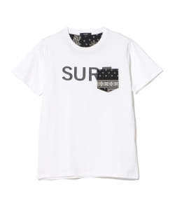 BEAMS HEART / バンダナポケット サーフロゴ Tシャツ