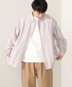 BEAMS HEART / マルチストライプ オックスフォード シャツ