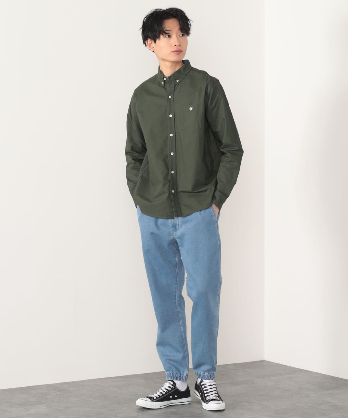 BEAMS HEART (BEAMS HEART) [Outlet] Coffee Embroidery Long Sleeve  