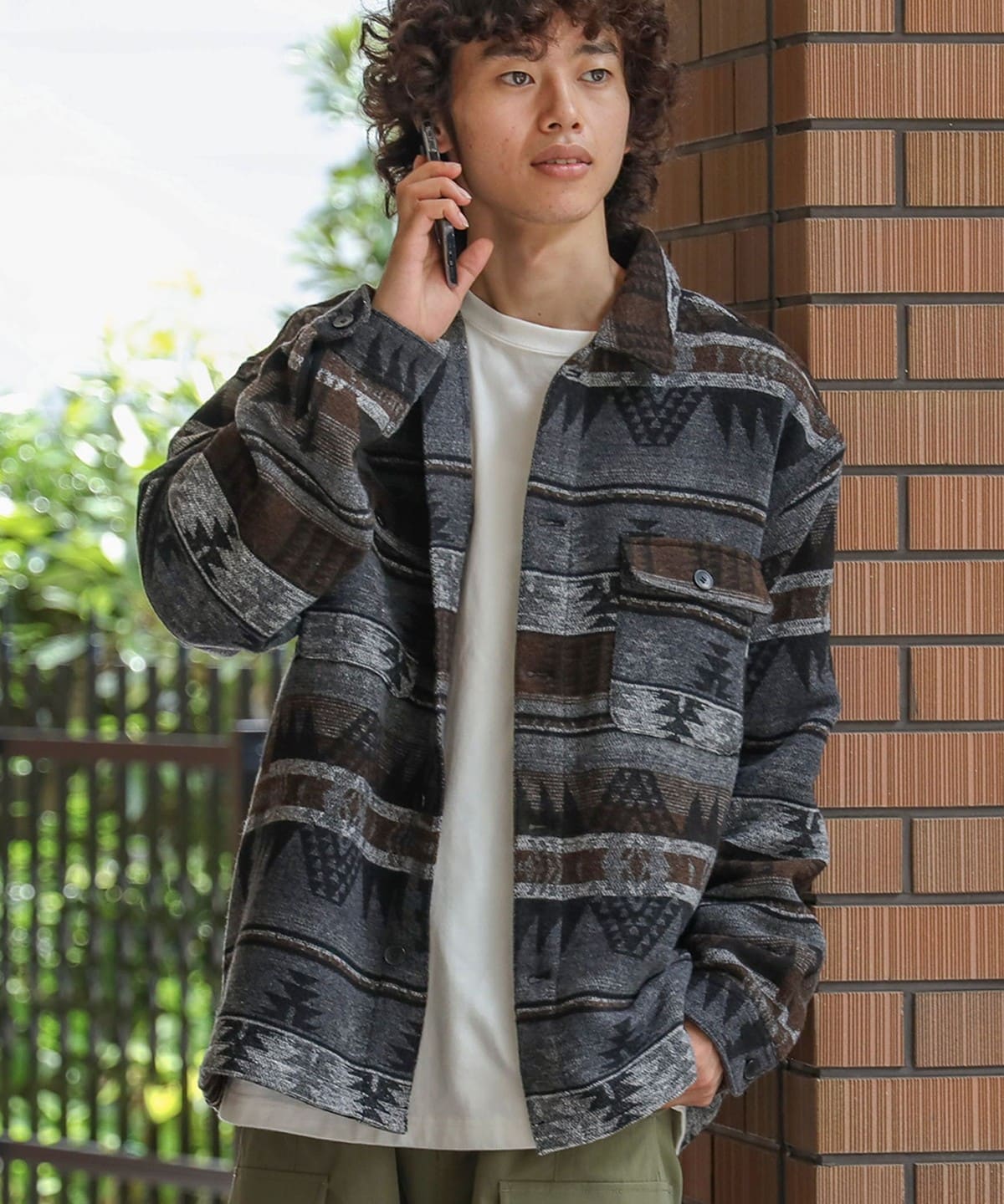ネイティブ CPO シャツジャケット シャツ・ブラウス MEN BROWN S ネイティブ CPO シャツジャケット シャツ・ブラウス MEN BROWN S