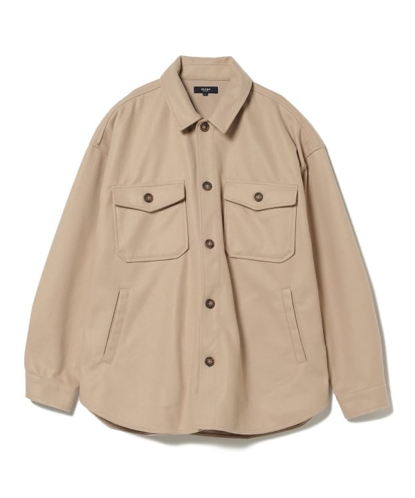 BEAMS HEART (BEAMS HEART) BEAMS HEART / Knit Melton CPO shirt