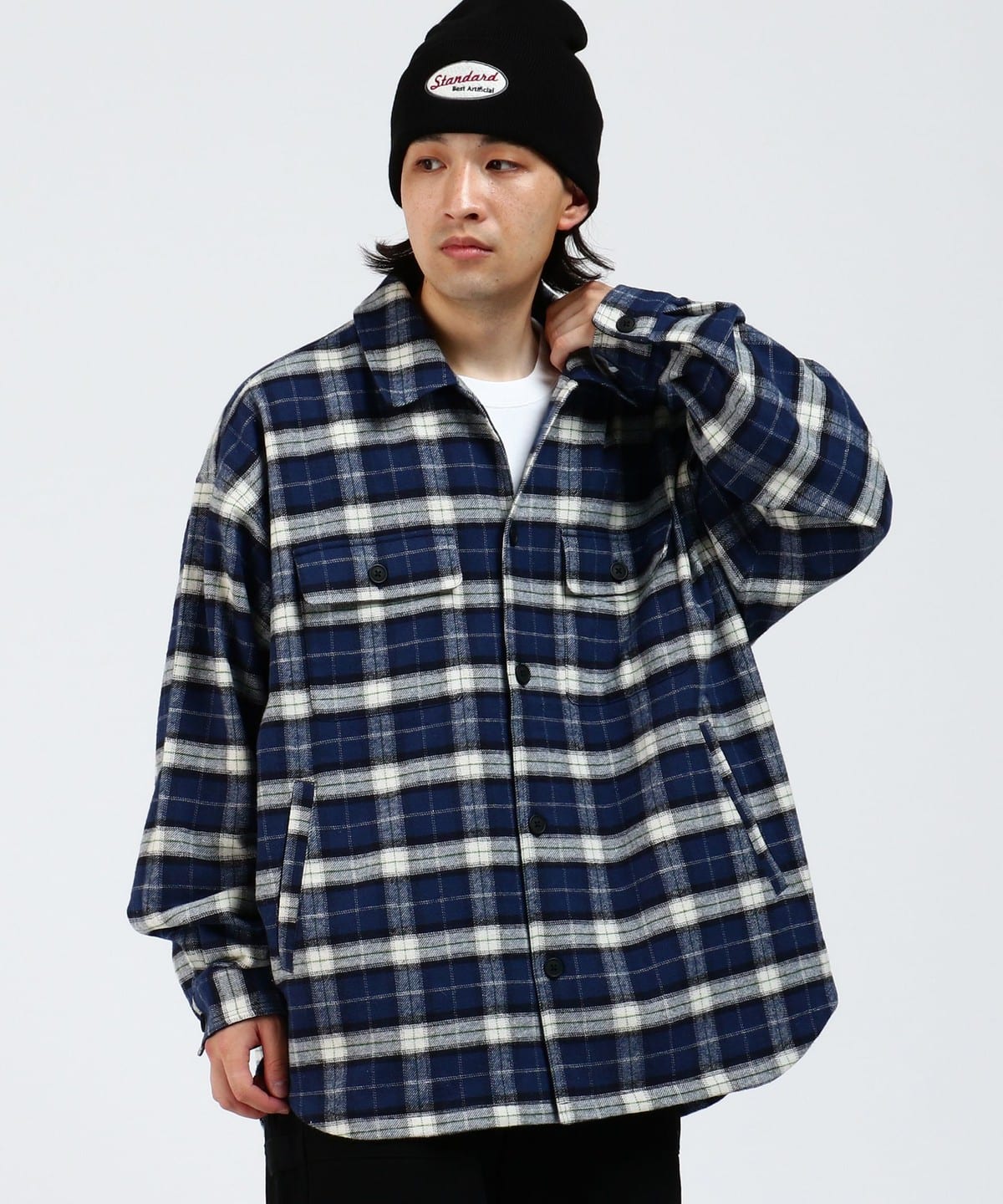 ヘビー フランネル シャツ シャツ・ブラウス MEN BLUE M ヘビー フランネル シャツ シャツ・ブラウス MEN BLUE M