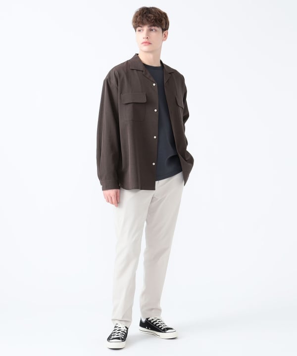 BEAMS HEART BEAMS HEART Washer Open Collar Shirt (Shirts
