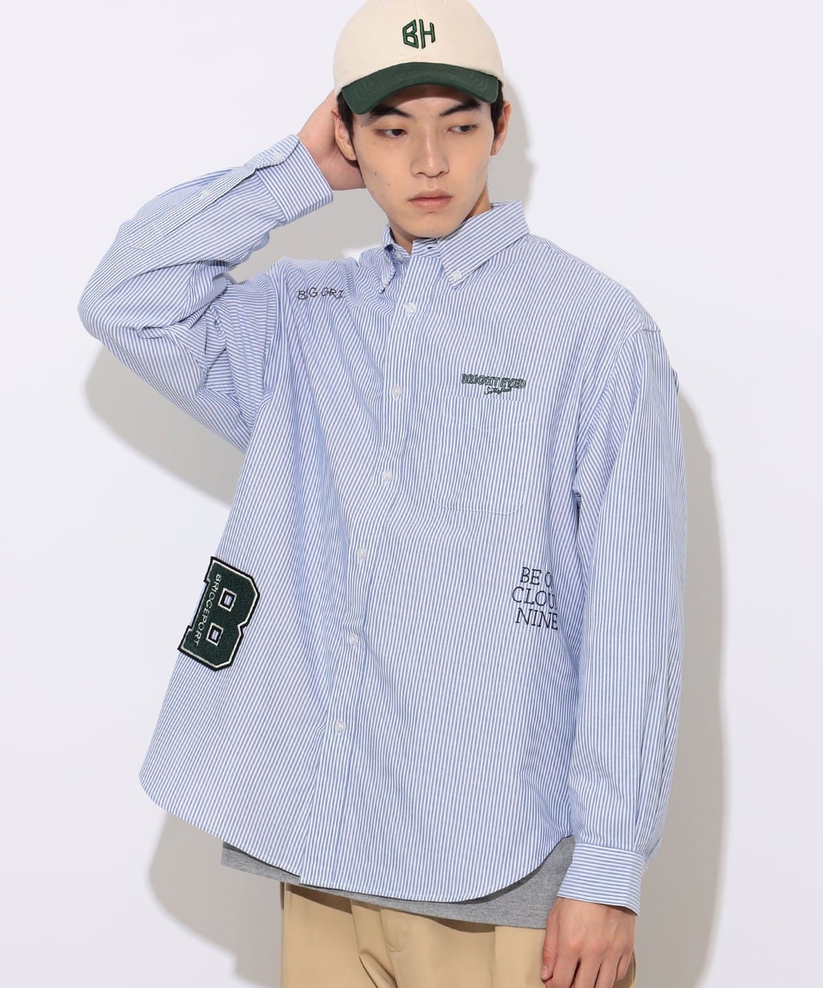 レタード オックスフォード ボタンダウンシャツ シャツ・ブラウス MEN NAVY S レタード オックスフォード ボタンダウンシャツ シャツ・ブラウス MEN NAVY S