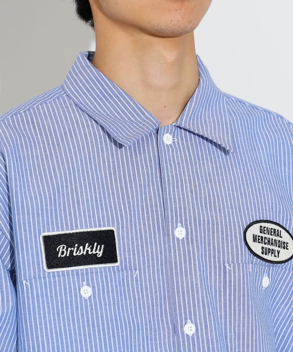 2024年最新入荷 MSGM ミックスパーツ shirt｜M mix シャツ（stripe ストライプ シャツ+ブラウス(長袖+七分)