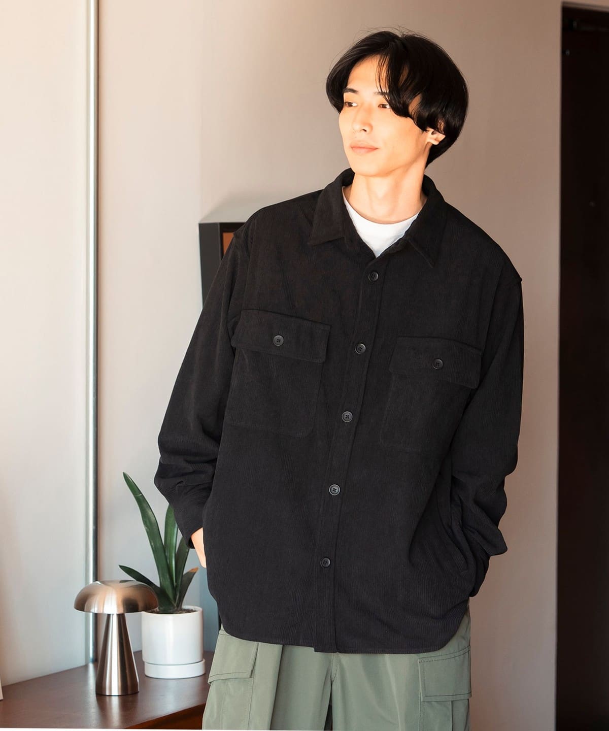 ポリコール CPO ビックシャツ シャツ・ブラウス MEN BLACK M ポリコール CPO ビックシャツ シャツ・ブラウス MEN BLACK M