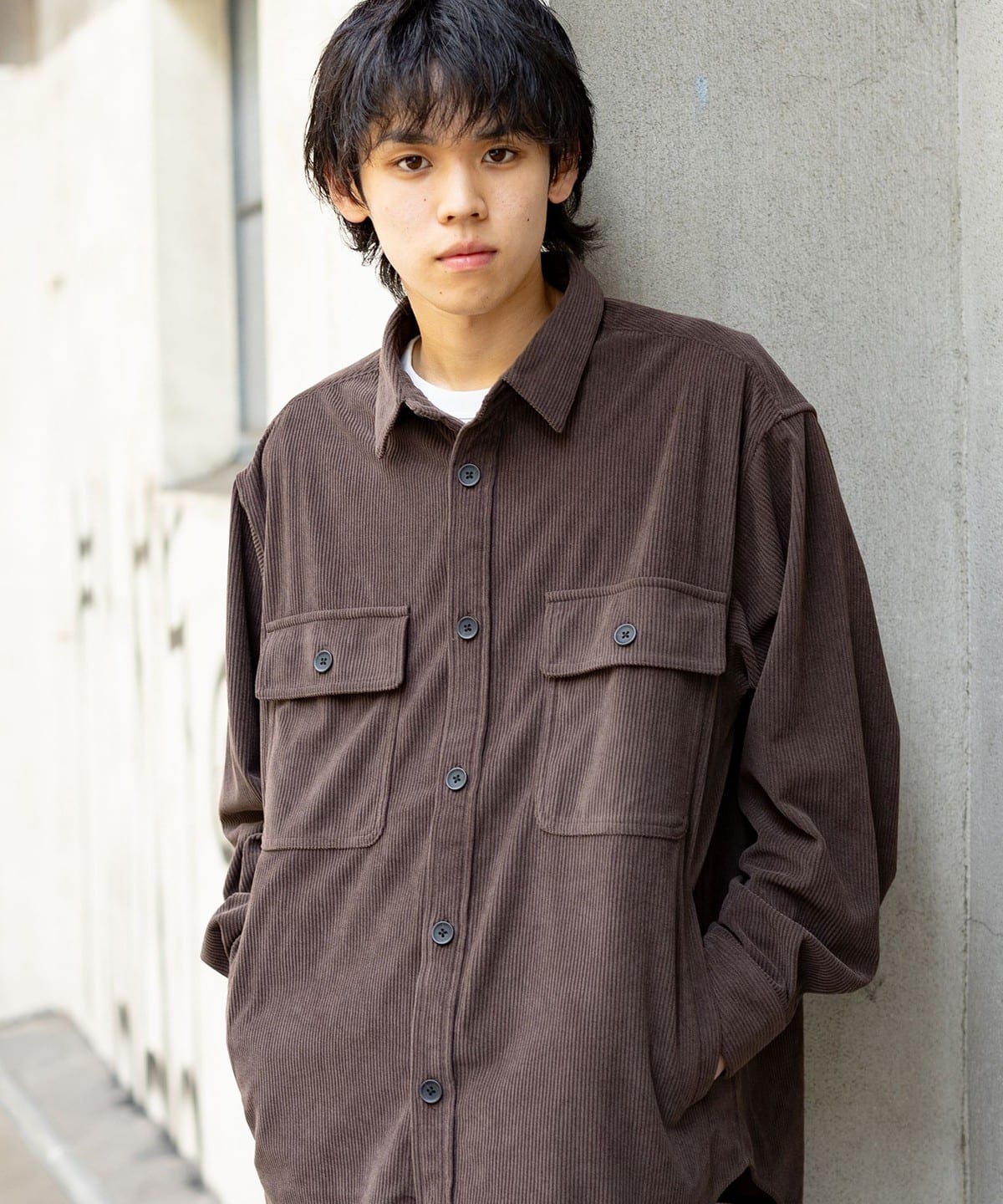 ポリコール CPO ビックシャツ シャツ・ブラウス MEN BROWN M ポリコール CPO ビックシャツ シャツ・ブラウス MEN BROWN M