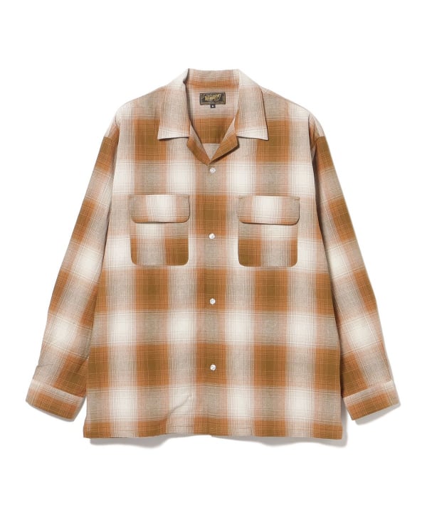 BEAMS HEART（ビームス ハート）カラミ オンブレーチェック オープン