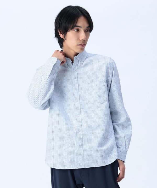 BEAMS HEART（ビームス ハート）刺し子 ロングスリーブ シャツ
