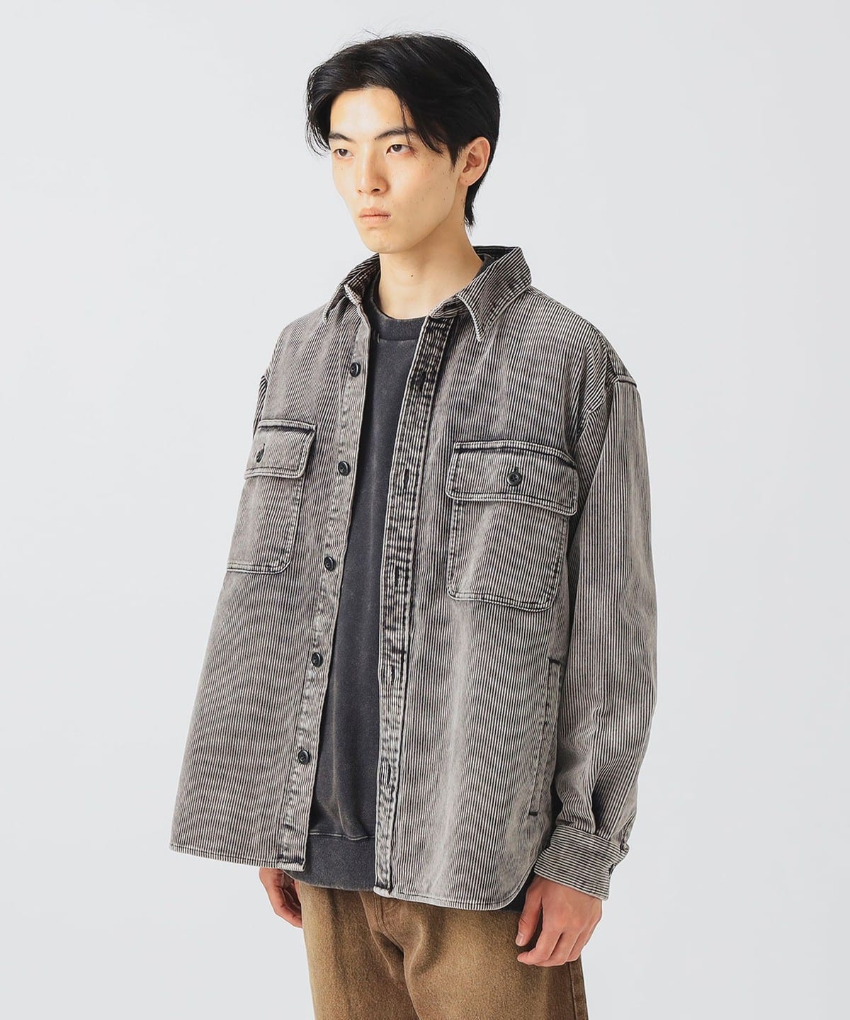 BEAMS HEART（ビームス ハート）フェード コーデュロイ CPO シャツ