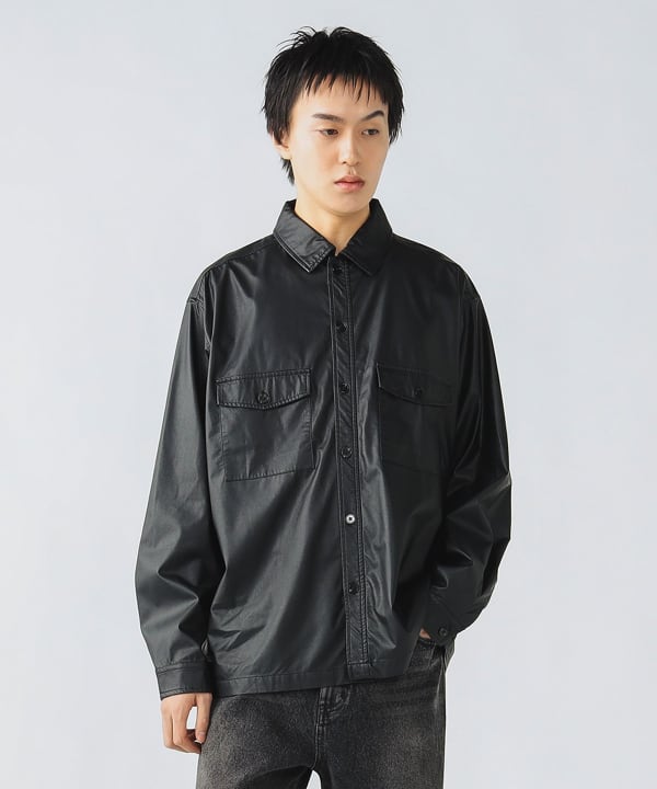 ラムレザー ウエスタンシャツ Schott LAMB LEATHER CPO SHIRT