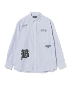 レタードワッペン オックス ロングスリーブ シャツ