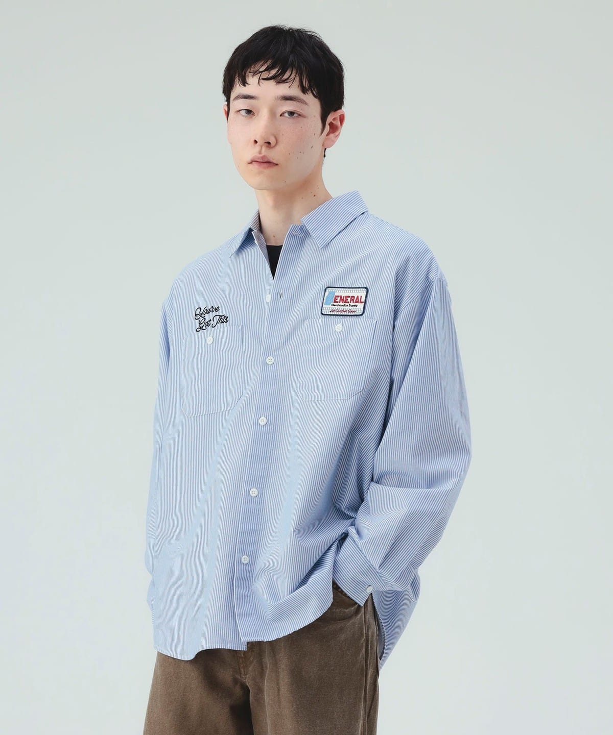 最終値下げ⭐︎Y-3 ビッグシルエット ワークシャツ 【美品】S BEAMS HEART（ビームス ハート）【5/21再値下げ】GMS ビッグシルエット