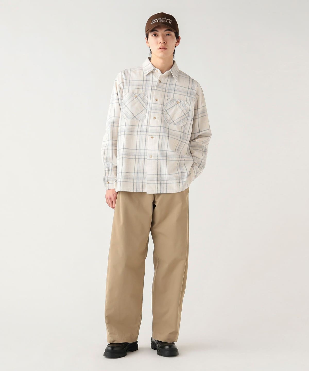 BEAMS HEART BEAMS HEART Fade Heavy Flannel Shirt (Shirts/Blouses
