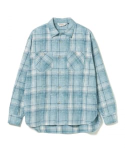 プリント フェード ヘビー ネルシャツ