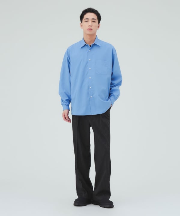 ポリエステル タイプライター レギュラーカラー シャツ [H:183cm C:80 W:68 H:89.5 Size:L]