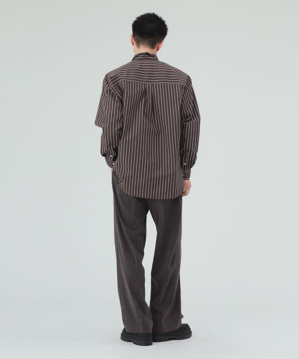 ストライプ レギュラーカラーシャツ [H:183cm C:80 W:68 H:89.5 Size:L]