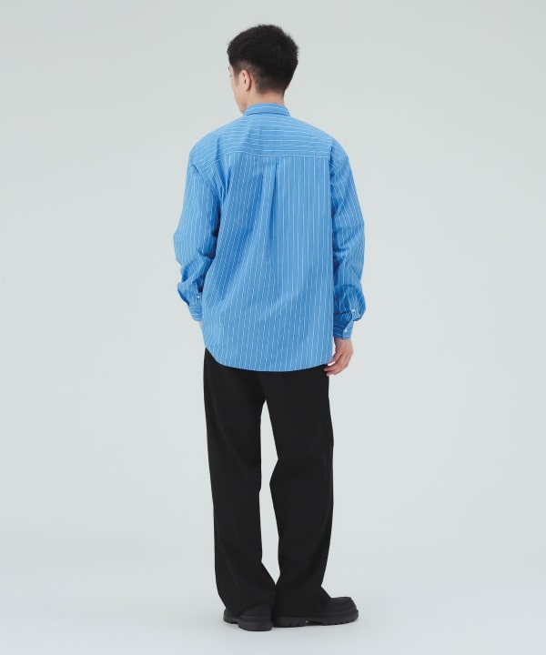 ストライプ レギュラーカラーシャツ [H:183cm C:80 W:68 H:89.5 Size:L]