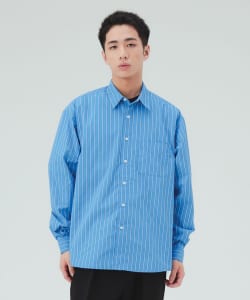 ストライプ レギュラーカラーシャツ