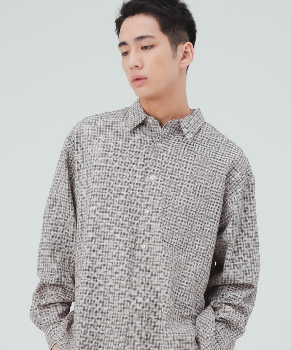 ブークレ チェックシャツ [H:183cm C:80 W:68 H:89.5 Size:L]