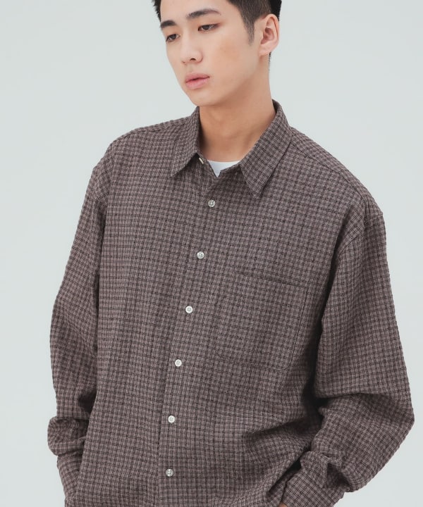 ブークレ チェックシャツ [H:183cm C:80 W:68 H:89.5 Size:L]