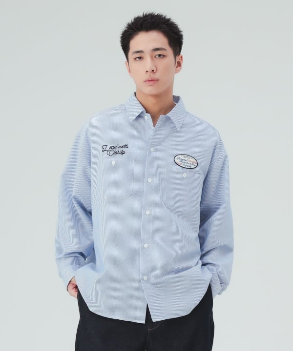 GMS ワーク ロングスリーブシャツ [H:183cm C:80 W:68 H:89.5 Size:L]