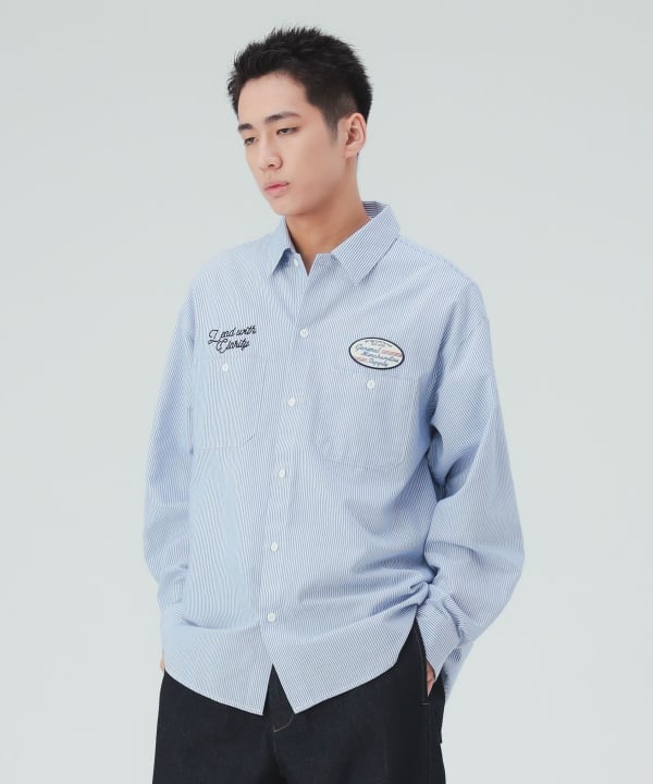 GMS ワーク ロングスリーブシャツ [H:183cm C:80 W:68 H:89.5 Size:L]