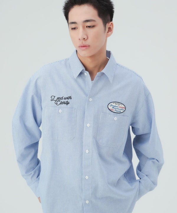 GMS ワーク ロングスリーブシャツ [H:183cm C:80 W:68 H:89.5 Size:L]