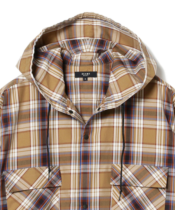 Beams Heart ビームス ハート アウトレット Beams Heart チェック柄 フードシャツ シャツ ブラウス カジュアルシャツ 通販 Beams