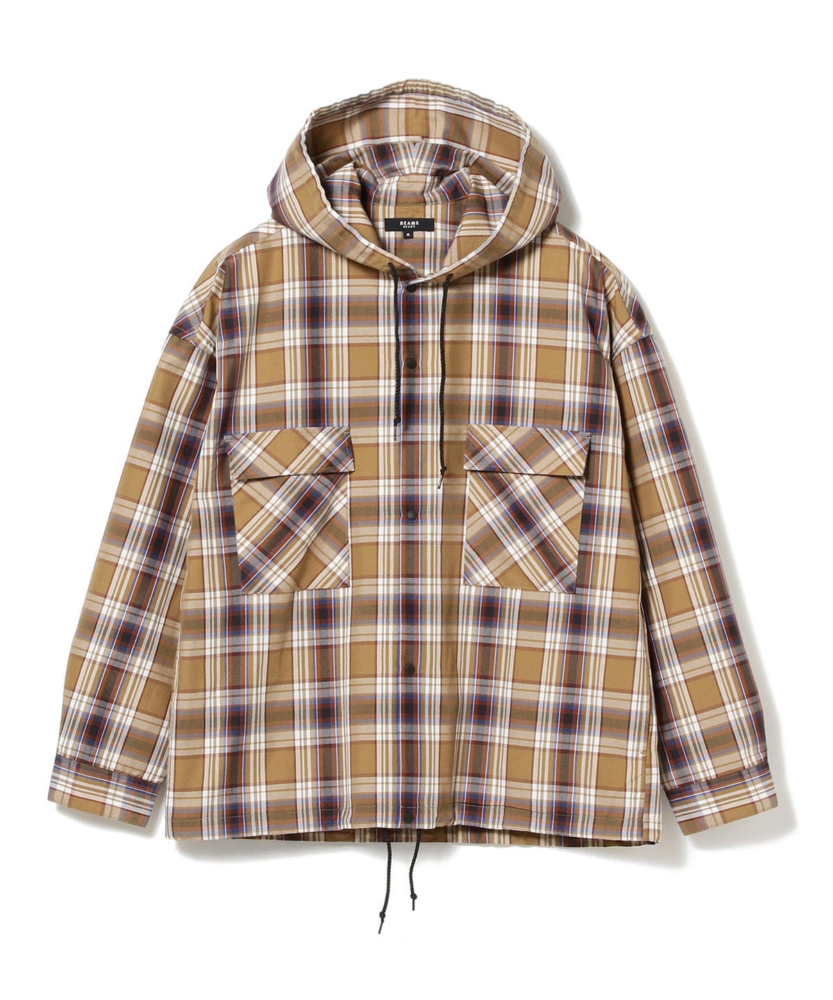 Beams Heart ビームス ハート アウトレット Beams Heart チェック柄 フードシャツ シャツ ブラウス カジュアルシャツ 通販 Beams