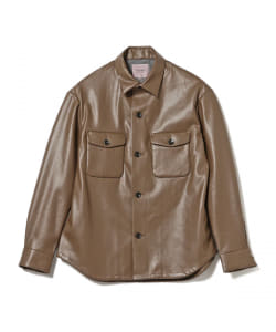 BEAMS HEART / フェイクレザー CPOシャツ