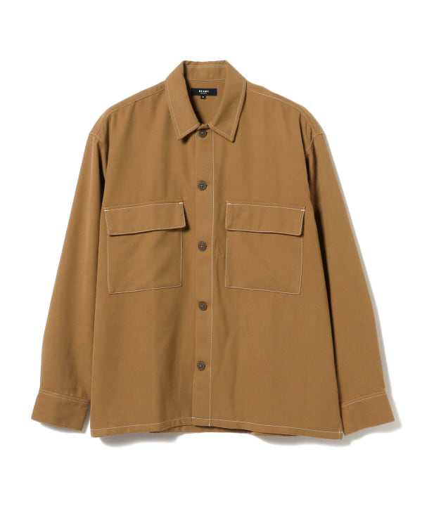 Beams Heart ビームス ハート アウトレット Beams Heart ホワイトステッチ ビッグシャツ シャツ ブラウス カジュアルシャツ 通販 Beams
