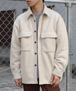 ▲フェイクスエード CPO シャツジャケット