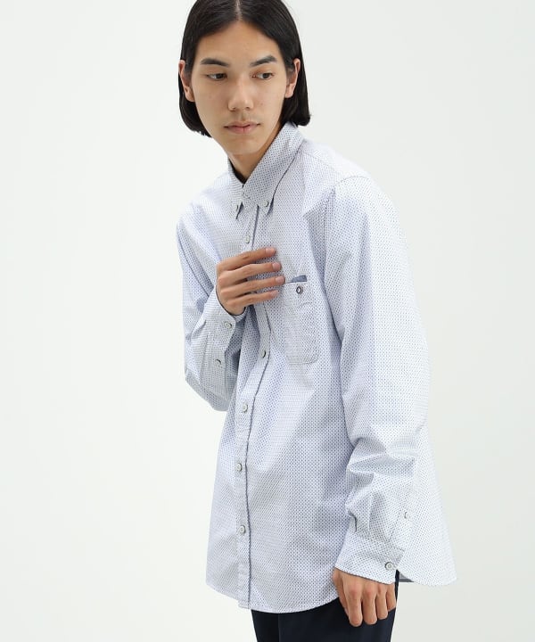 BEAMS HEART BEAMS HEART BEAMS HEART / Sashiko button-down shirt 