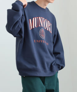 BEAMS HEART / クラシック カレッジ ロゴ スウェット