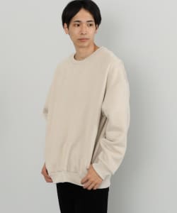 BEAMS HEART / フェイク スエード ボア クルーネック