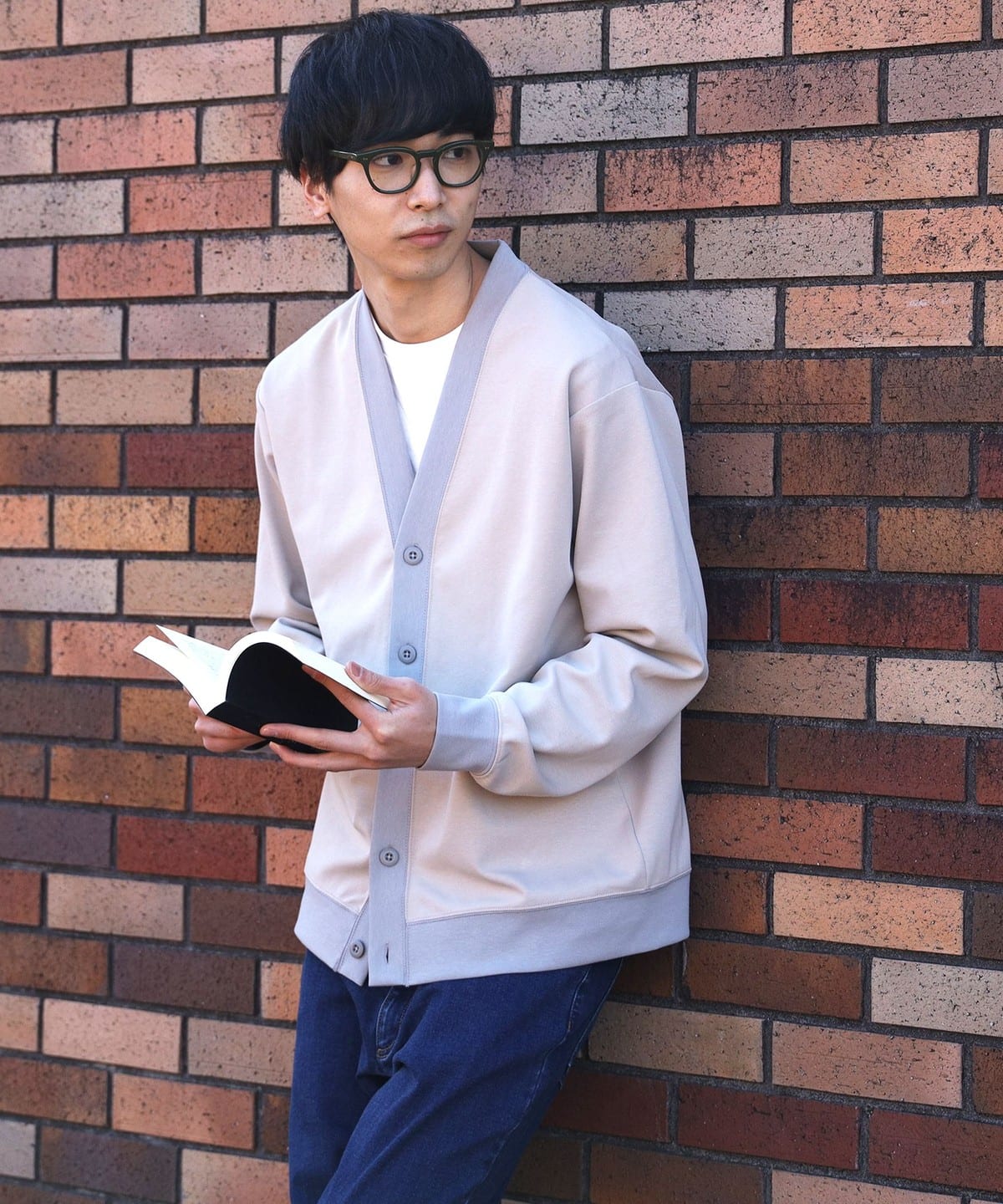ダンボール カーディガン(Tシャツセット) トップス MEN BEIGE M ダンボール カーディガン(Tシャツセット) トップス MEN BEIGE M
