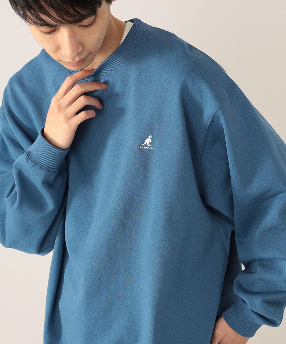 【EXCLUSIVE】KANGOL カンゴール / クルーネック スウェット トップス MEN BLUE S 【EXCLUSIVE】KANGOL カンゴール / クルーネック スウェット トップス MEN BLUE S