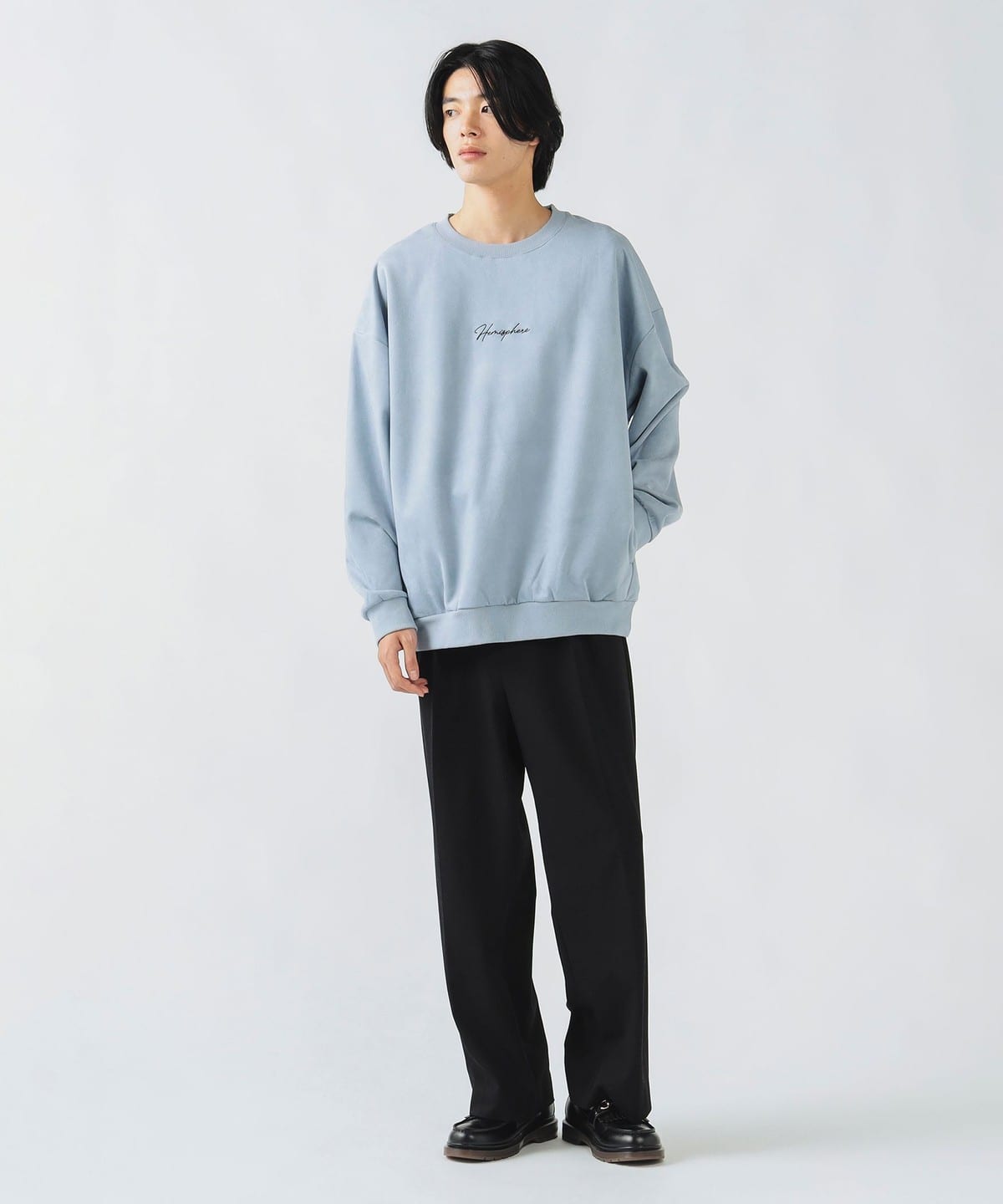 BEAMS HEART [Price Reduced 11/20] Fleece-Lined Faux Suede Crew