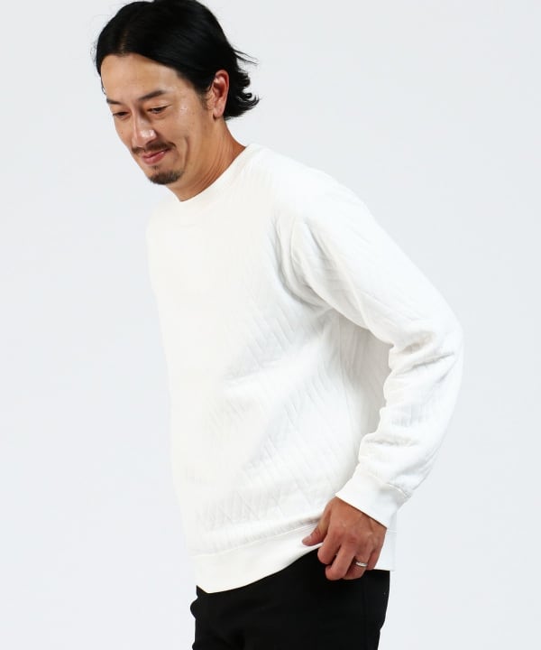 BEAMS HEART トレーナー スウェット ジオメトリック キルト