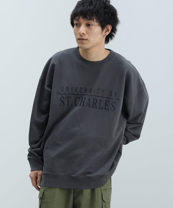 トレーナー スウェット HOOK -original- ゼブラ模様ハートパッチ