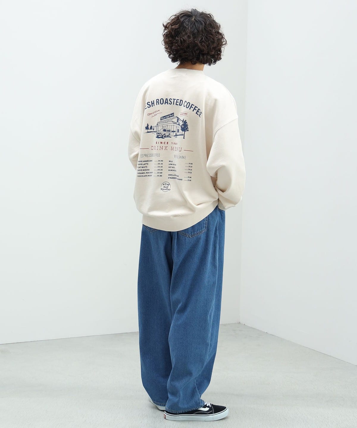 BEAMS HEART（ビームス ハート）カフェ プリント スウェット（トップス